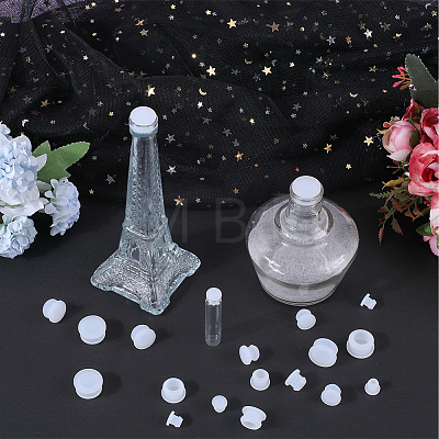 24Pcs 4 Style Silicone Bottle Seal Plug AJEW-GF0008-11A-1