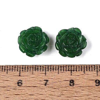 Dyed Natural White Jade Carved Beads G-Q601-41C-01-1