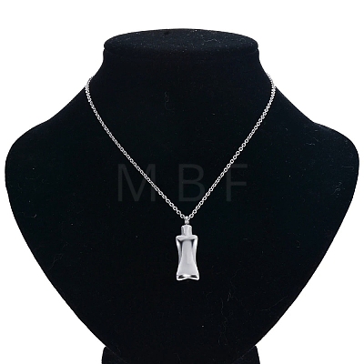 Non-Tarnish Stainless Steel Pendant Necklaces PW-WGCB277-01-1