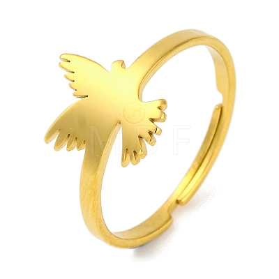 201 Stainless Steel Adjustable Ring for Women RJEW-D082-02H-1