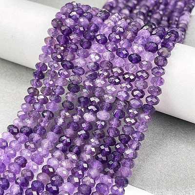 Natural Amethyst Beads Strands G-C127-B02-01-1