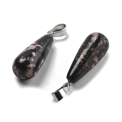 Natural Rhodonite Pendants G-T081-29-1