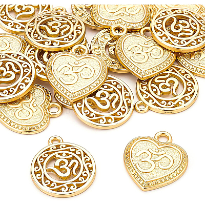 BENECREAT 20Pcs 2 Style Alloy Pendants FIND-BC0002-09-1