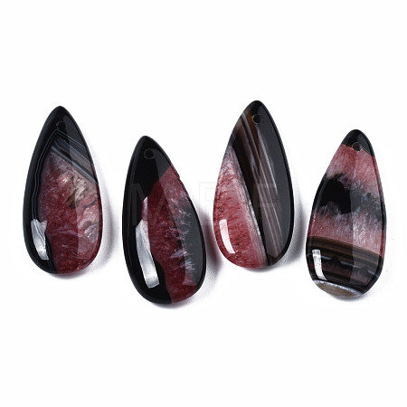 Natural Brazilian Agate Pendants G-S364-099A-1