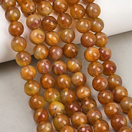 Handmade Lampwork Beads Strand LAMP-B056-10mm-05-1