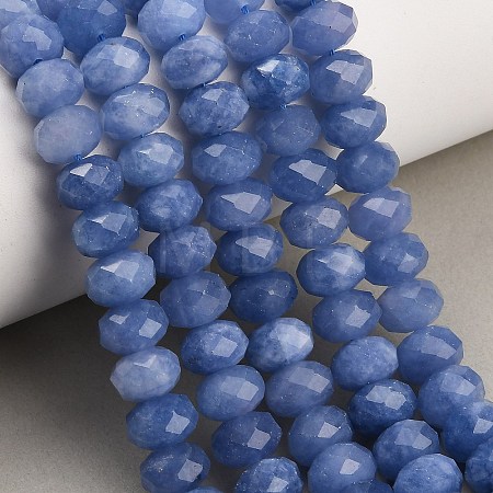 Faceted Dyed Natural White Jade Beads Strands GG-CBAE966-01B-O-1