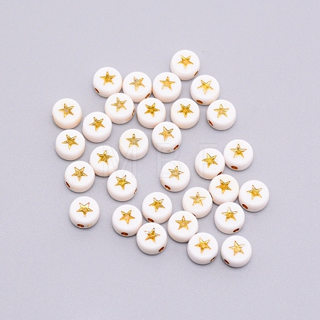 Opaque Acrylic Beads ACRC-TAC0001-01B-1