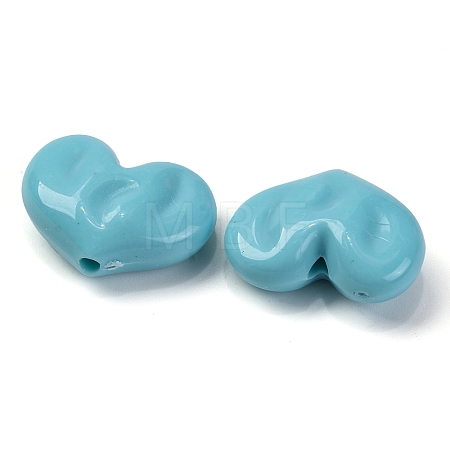 Opaque Acrylic Beads OACR-Z013-33G-1
