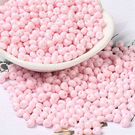 6/0 Opaque Baking Paint Glass Seed Beads SEED-M012-02A-31-1