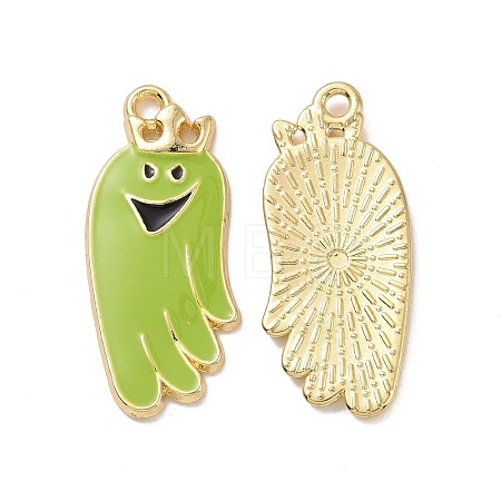 Halloween Theme Rack Plating Alloy Enamel Pendants PALLOY-O109-46LG-1