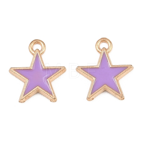 Alloy with Enamel Charms AL-CBA9C31-06G-B-1
