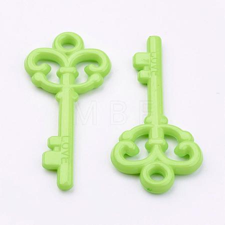Colorful Acrylic Big Pendants SACR-S066-8-1