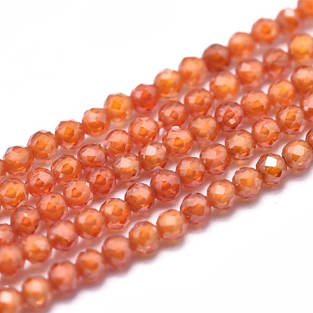Cubic Zirconia Bead Strands G-I224-A01-1