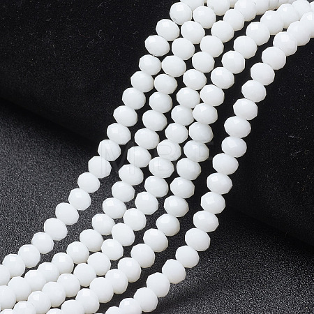 Opaque Solid Color Glass Beads Strands EGLA-A034-P1mm-D01-1