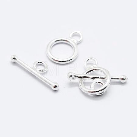 925 Sterling Silver Toggle Clasps STER-K167-078S-1