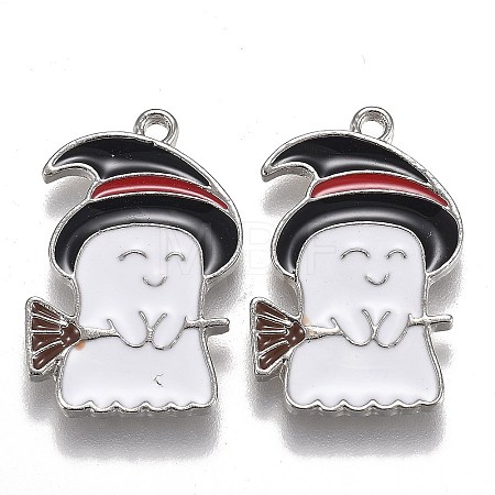 Halloween Theme Alloy Enamel Pendants X-ENAM-J649-03P-1