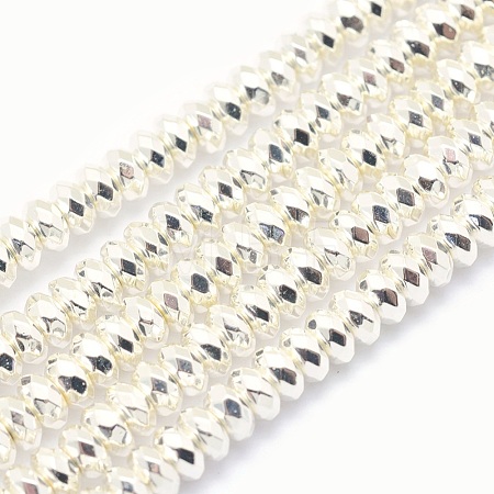 Electroplate Non-magnetic Synthetic Hematite Beads Strands G-L485-06D-S-1