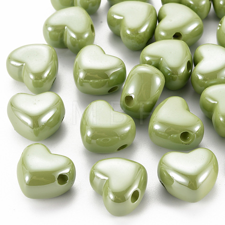 Opaque Acrylic European Beads MACR-S372-03B-83-1