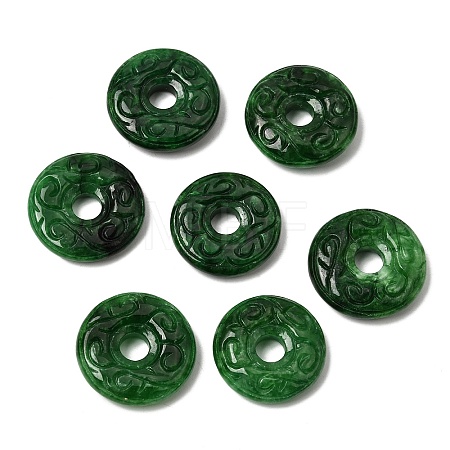 Natural Myanmar Jade Dyed Pendants G-D364-05A-1
