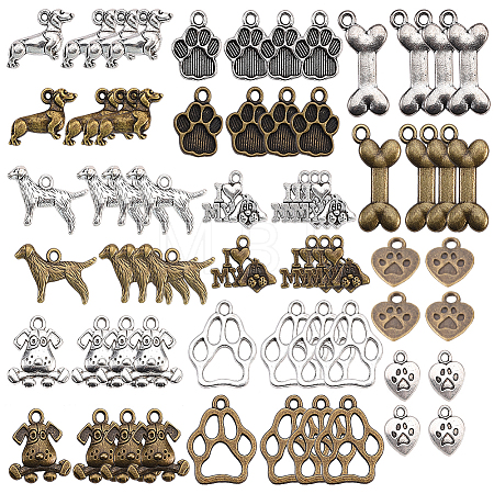 Tibetan Style Alloy Pendants TIBEP-SC0001-09-1