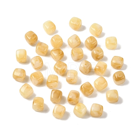 Opaque Acrylic Beads X-OACR-D320-01R-1