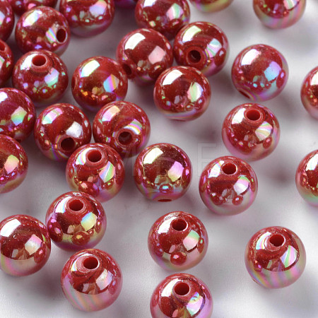Opaque Acrylic Beads MACR-S370-D10mm-A14-1
