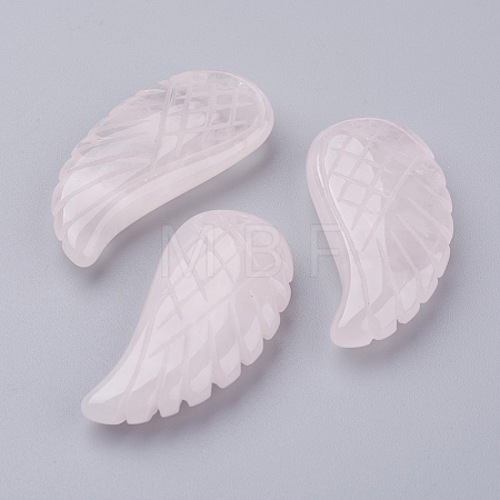 Natural Rose Quartz Pendants G-E435-F-17-1