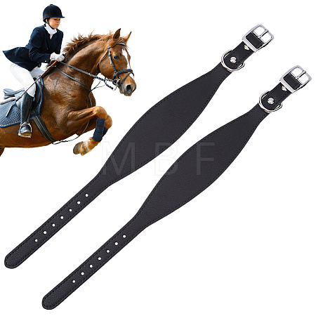 2Pcs Adjustable Microfiber Saddle Straps AJEW-CL0005-52-1