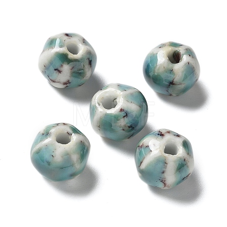 Vintage Porcelain Pumpkin Beads PORC-L080-H03-1