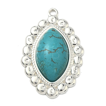 Dyed Synthetic Turquoise Pendants LS-STAS-G374-05S-09-1
