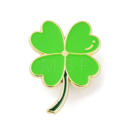 Golden Alloy Brooches JEWB-C032-03B-G-1
