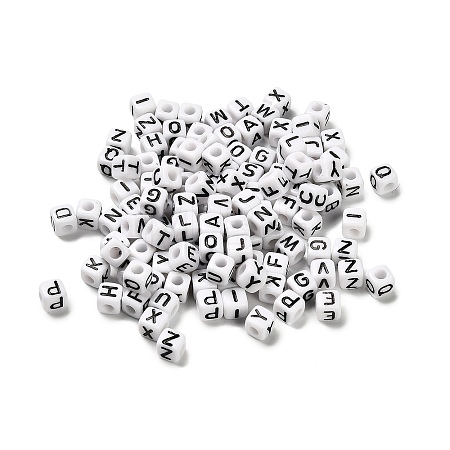 Opaque Acrylic Enamel Beads OACR-A038-02-1