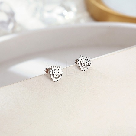 304 Stainless Steel Stud Earrings for Women FU7169-2-1