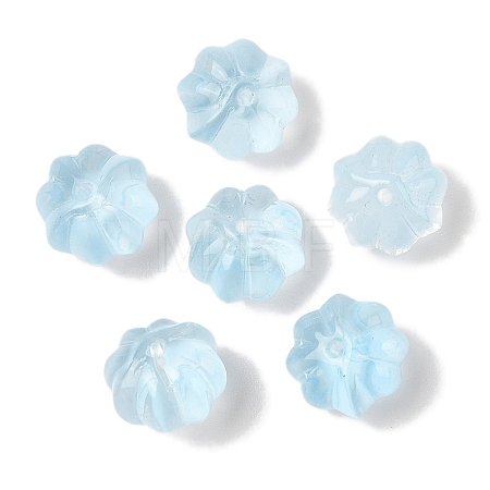 Transparent Spray Paint Glass Beads GLAA-Z011-10D-1