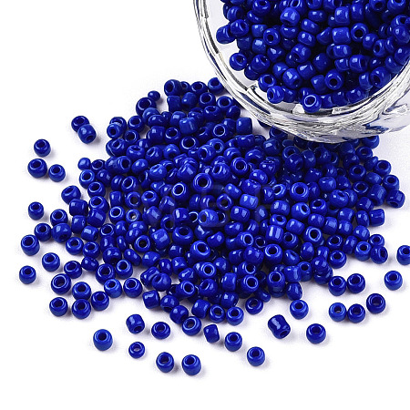 12/0 Opaque Colours Round Glass Seed Beads X-SEED-A010-2mm-48-1