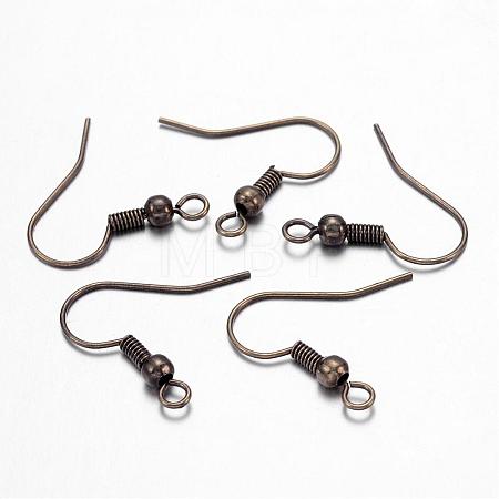 Brass Antique Bronze Earring Hooks X-KK-Q362-AB-NF-1