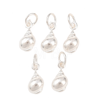 925 Sterling Silver Shell Shape Charms STER-I023-01S-03-1