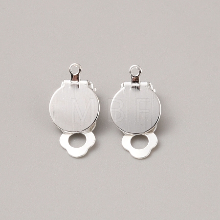 Iron Clip-on Earring Finding LS-FIND-WH0152-540S-1
