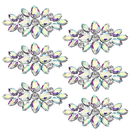 Glass Rhinestone Ornament Accessories DIY-WH0308-990B-1