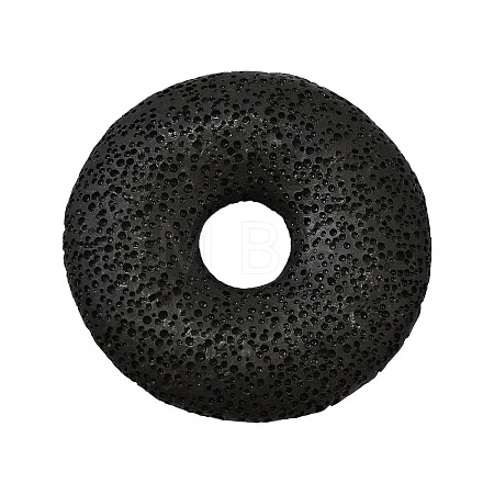Natural Lava Rock Disc Big Pendants G-M203-04-01-1