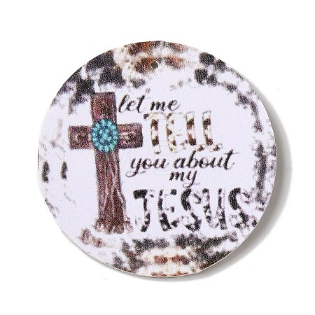 Halloween Imitation Leather Pendants FIND-K017-02G-01-1