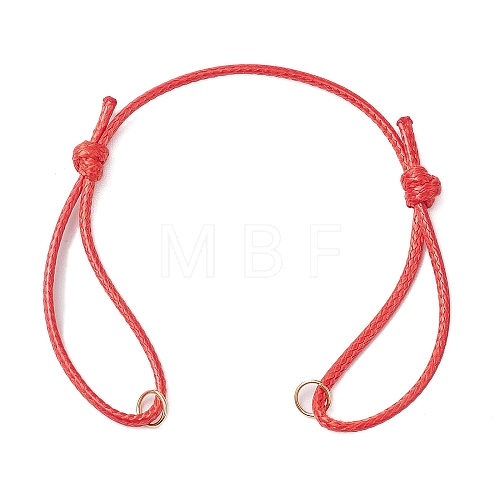 Adjustable Waxed Polyester Cord Bracelet Making AJEW-JB01313-01-1