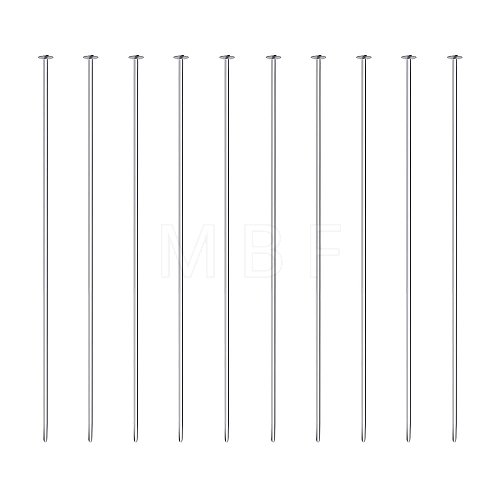 925 Sterling Silver Flat Head Pins STER-BC0001-10S-1