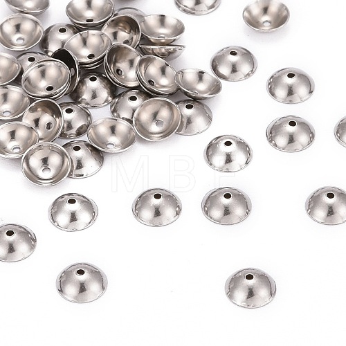 304 Stainless Steel Bead Caps STAS-D040-1