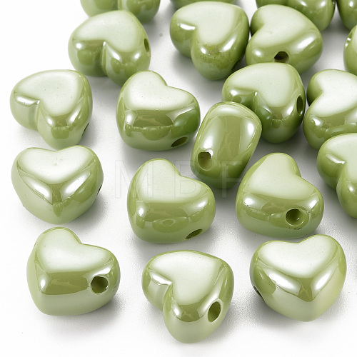 Opaque Acrylic European Beads MACR-S372-03B-83-1