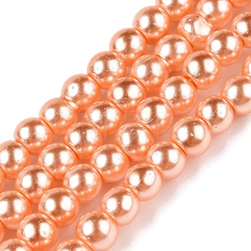 Baking Painted Glass Pearl Bead Strands HY-Q003-3mm-33-1