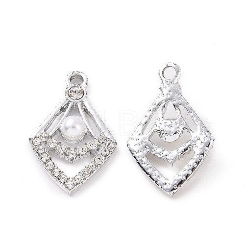 Alloy Rhinestone Pendants ALRI-H004-04P-1