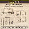 16Pcs Alloy Pendant Decorations HJEW-CP00083-2