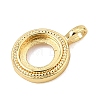 Brass Pendant Cabochon Settings KK-CBA968C-03G-05-2