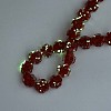 Luminous Handmade Gold Foil Glass Beads Strands FOIL-N029-01D-2